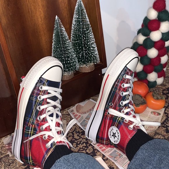 Christmas color canvas shoes, - Picture 3 of 6